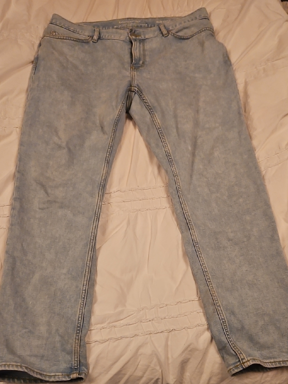 Light Wash Mens Banana Republic Travel Jeans 35/30